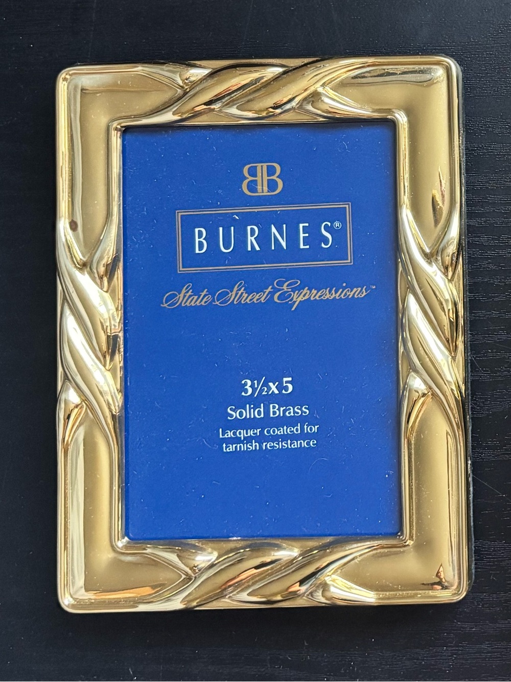 Gold Solid Brass 3½x5 Photo Frame